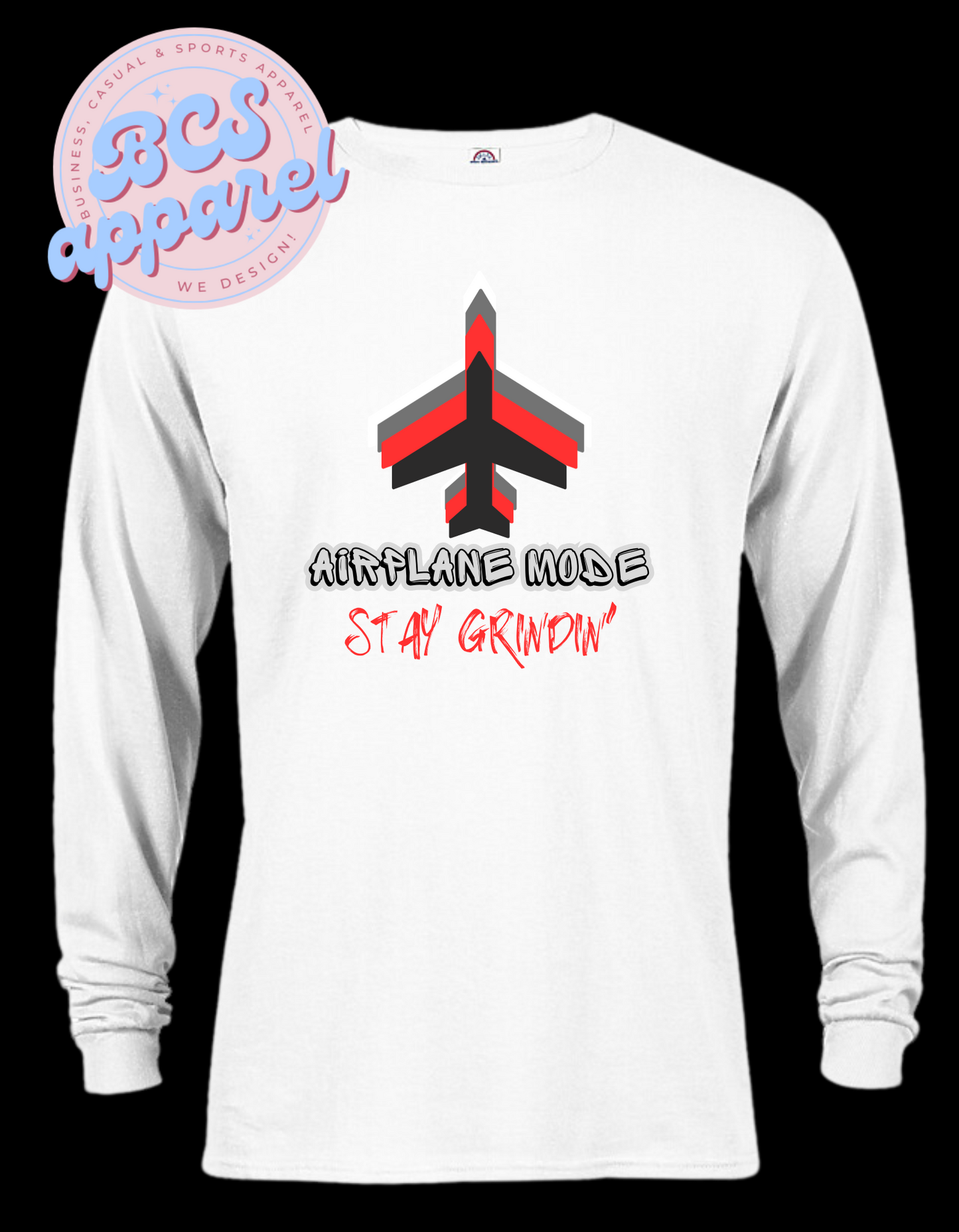 Airplane Mode-Stay Grindin' T-Shirt